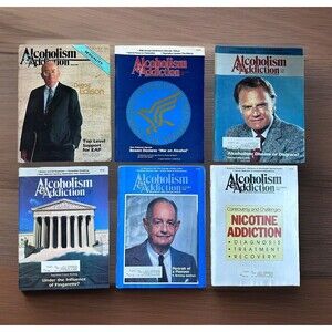 Vintage Alcoholism and Addiction Magazines | 6 Issues Feb 1988 - Nov 1989